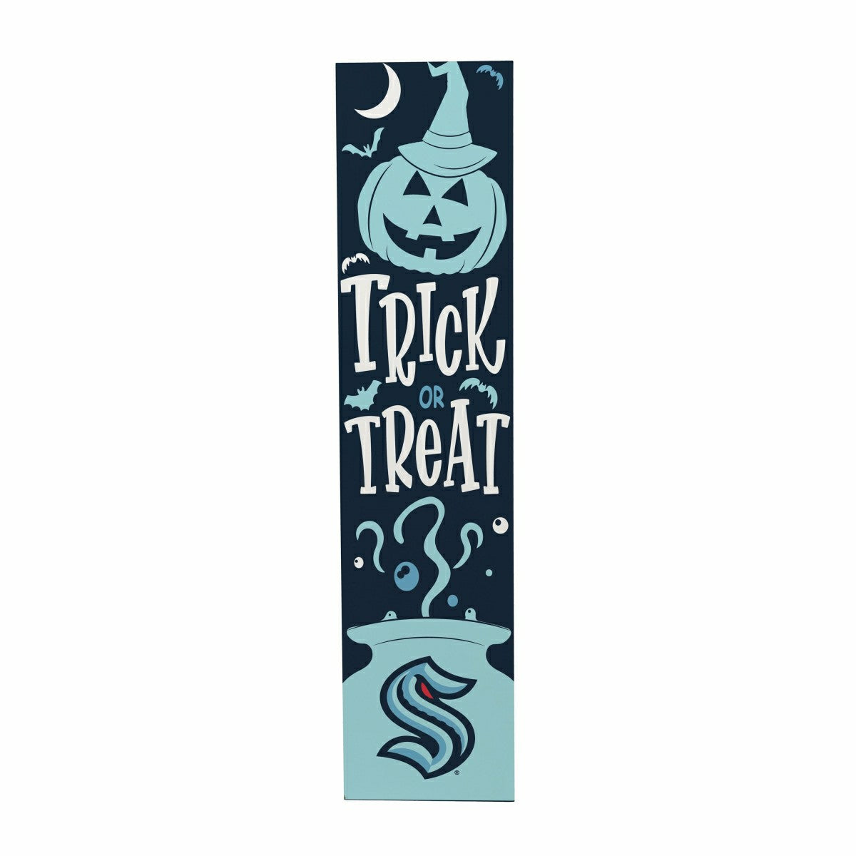 47" Double Sided Leaner, Seattle Kraken, Halloween - NHL Home