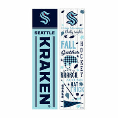 46" Double Sided Leaner, Seattle Kraken, Fall Seasonal - NHL Home
