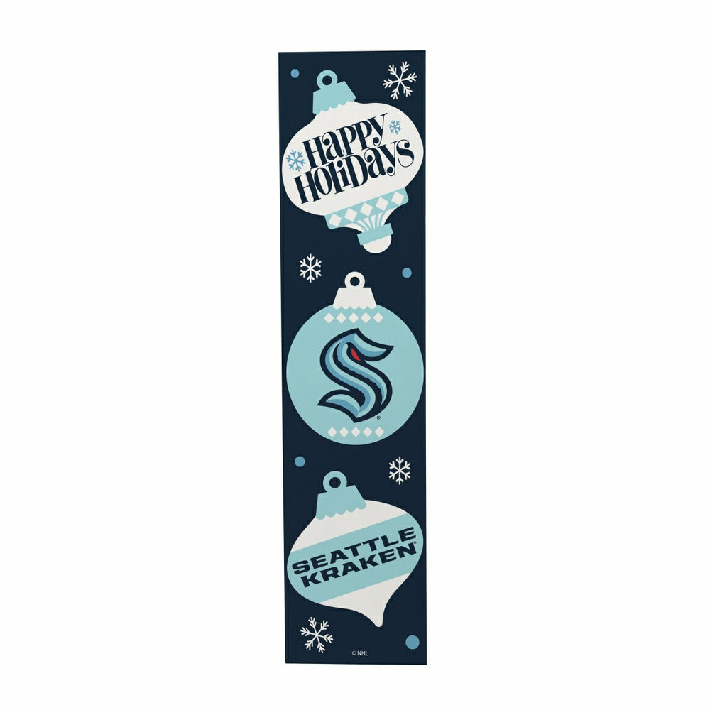 47" Double Sided Leaner, Seattle Kraken, Christmas - NHL Home