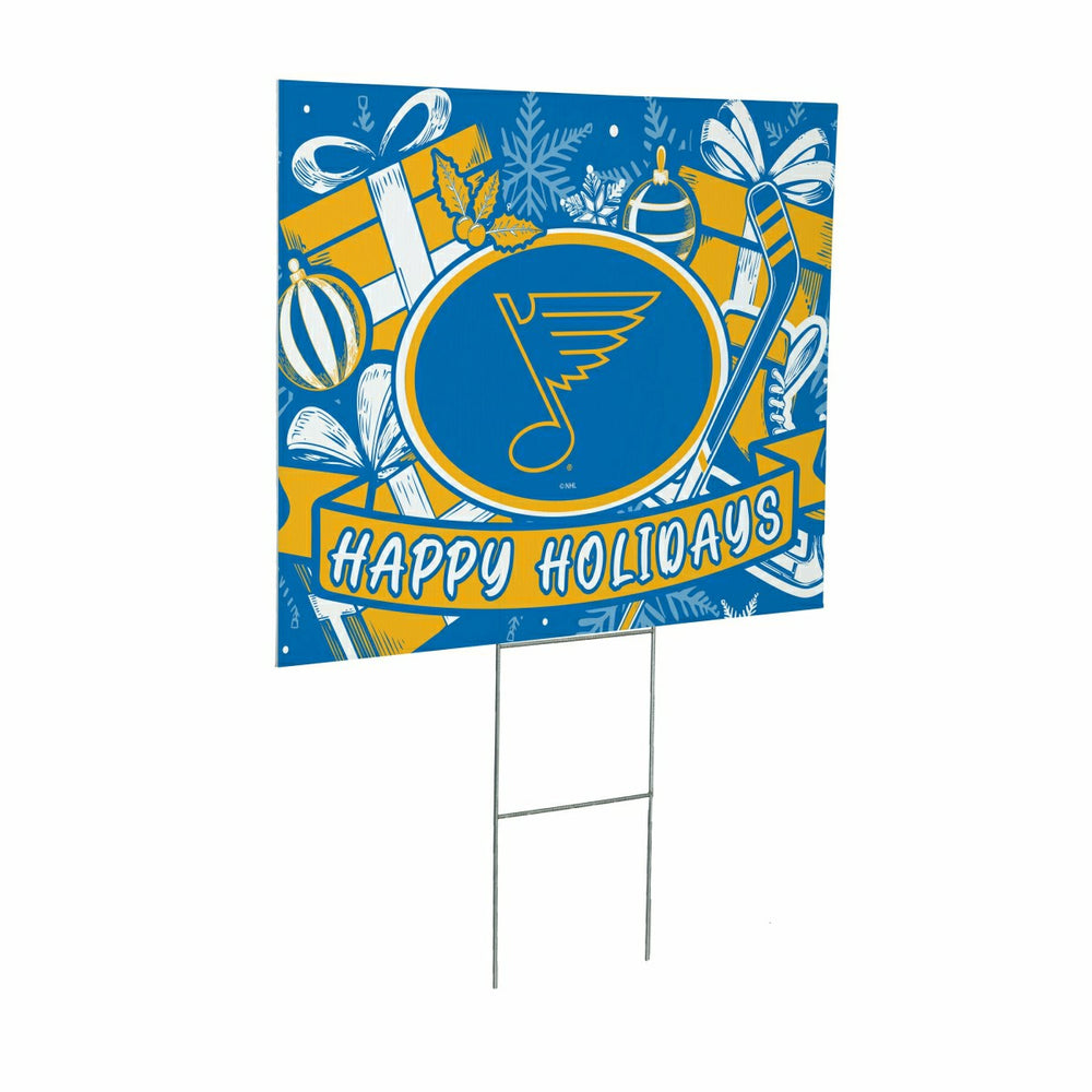 St Louis Blues Yard Sign, Holiday - NHL Home