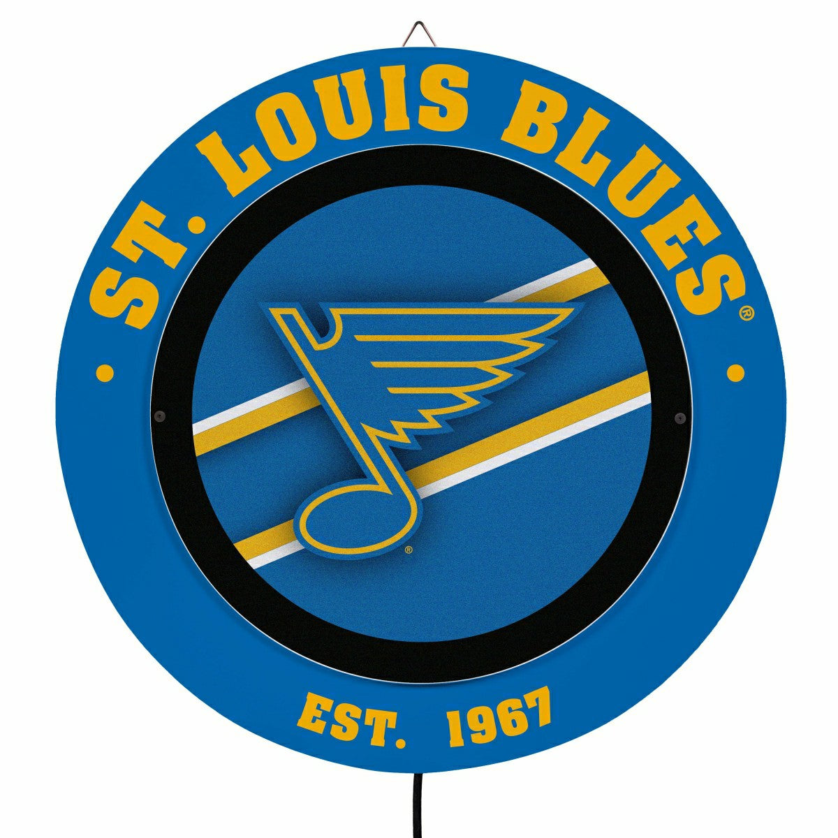 St Louis Blues, Metal Lite, Round - NHL