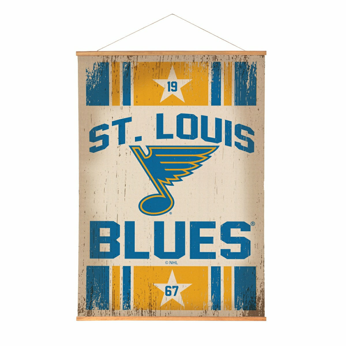 St Louis Blues, Canvas Wall Tapestry, Large, 54x36 - NHL Home