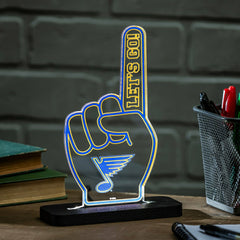 St Louis Blues Hockey Foam Finger Desklite LED Decor - NHL Home