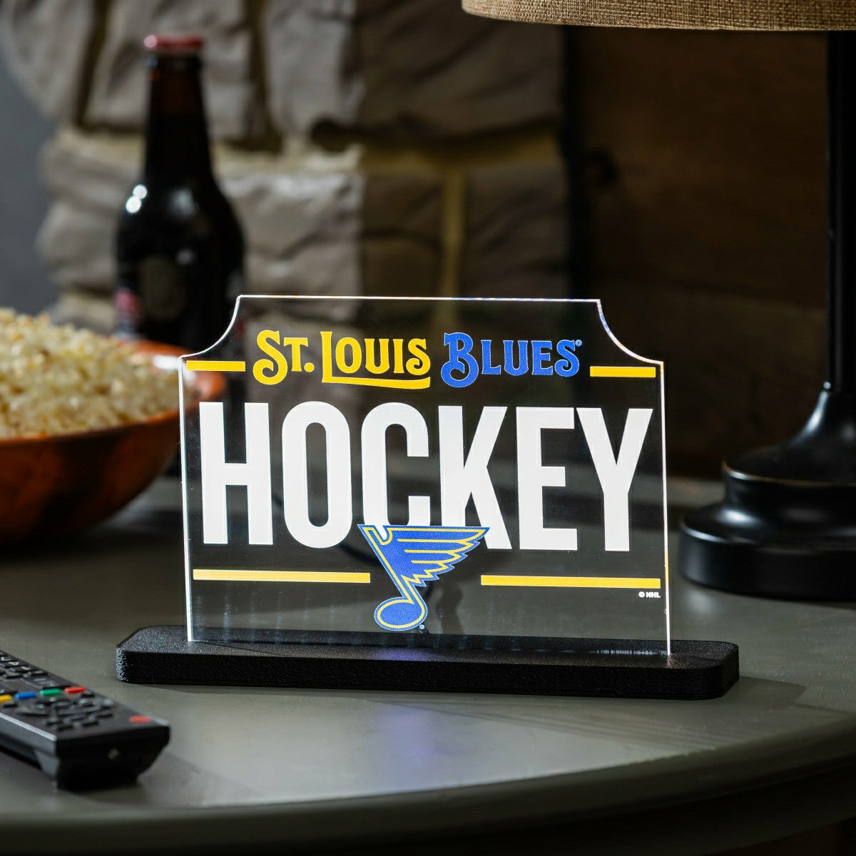 St Louis Blues Hockey Rectangle Desklite LED Decor - NHL Home