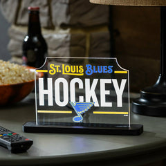 St Louis Blues Hockey Rectangle Desklite LED Decor - NHL Home
