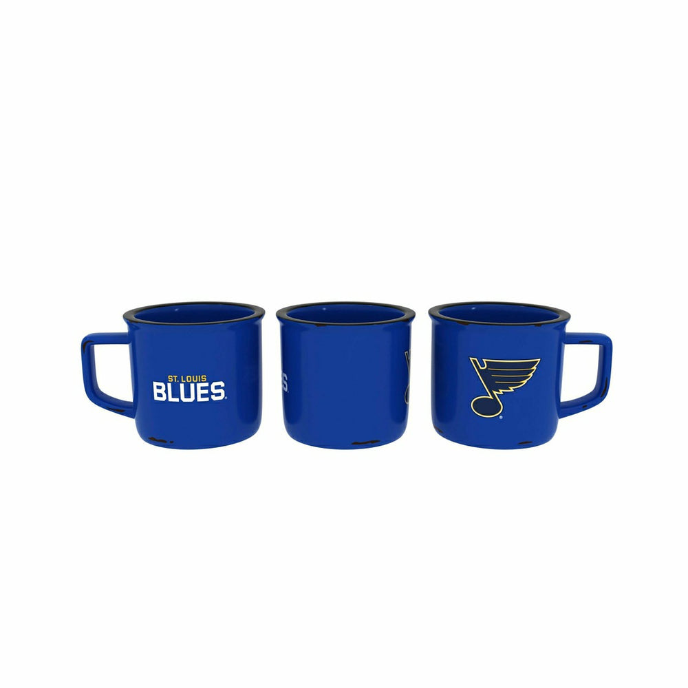 St Louis Blues Ceramic Camp Cup with Enamel Finish, 14oz - NHL Home