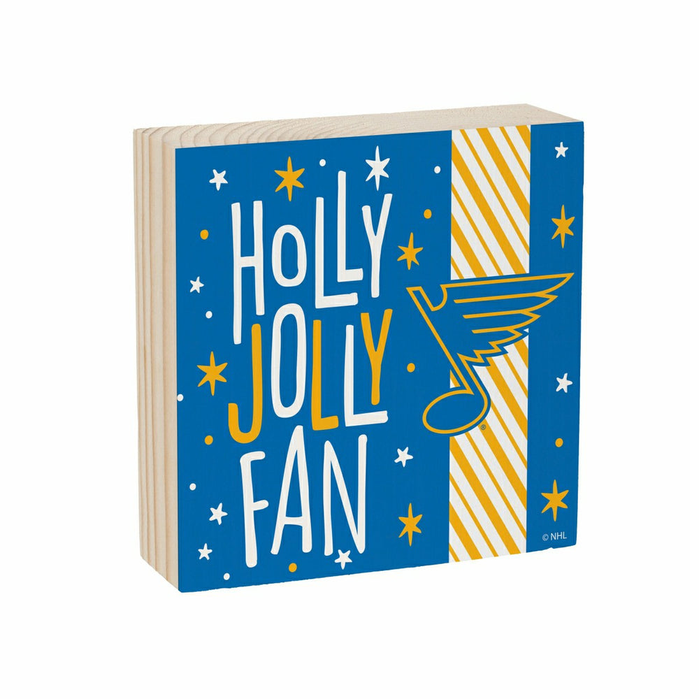 St Louis Blues Block, Holiday, 6x6 - NHL Home