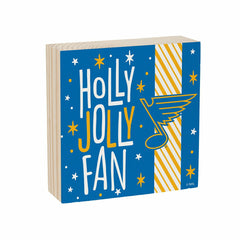 St Louis Blues Block, Holiday, 6x6 - NHL Home