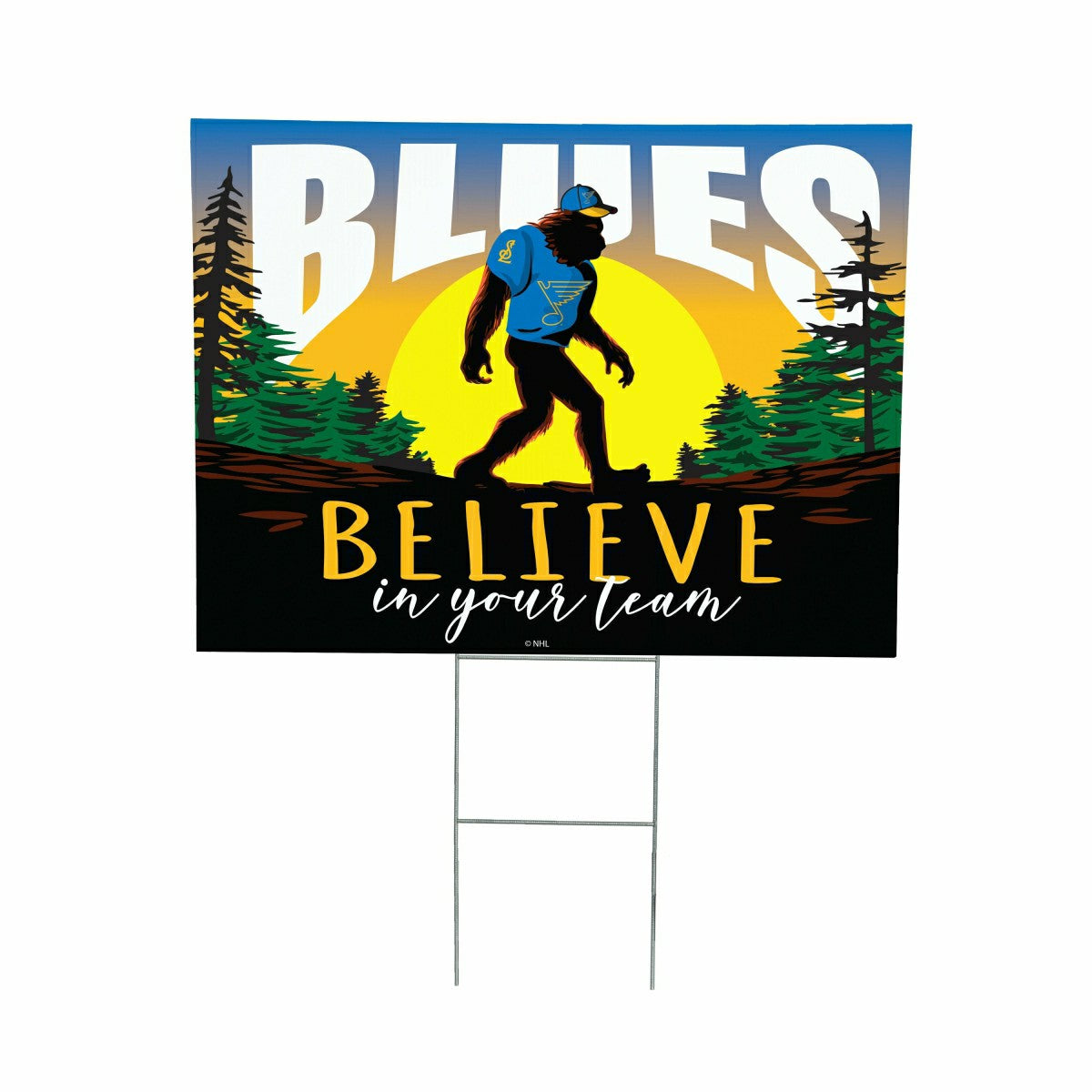 St Louis Blues Coroplast Yard Sign, Bigfoot - NHL Home
