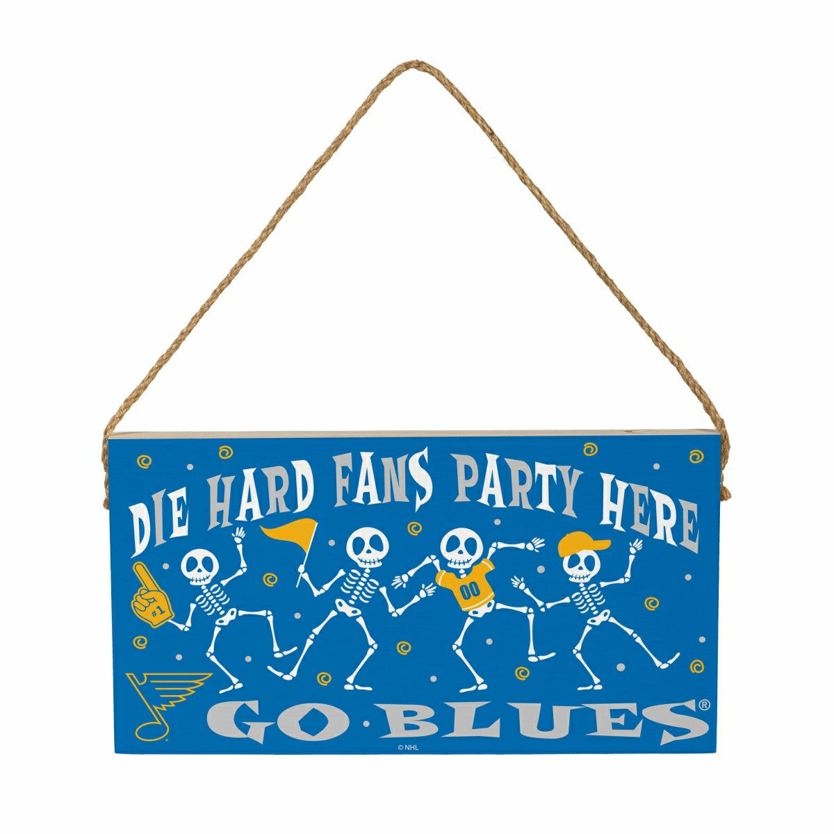 St Louis Blues Halloween Wood Wall Sign, 6x11 - NHL Home