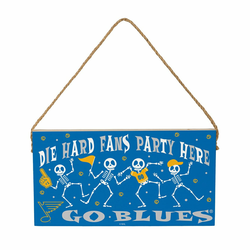 St Louis Blues Halloween Wood Wall Sign, 6x11 - NHL Home