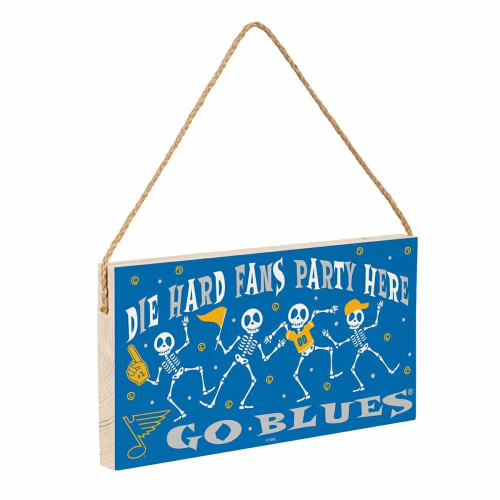 St Louis Blues Halloween Wood Wall Sign, 6x11 - NHL Home