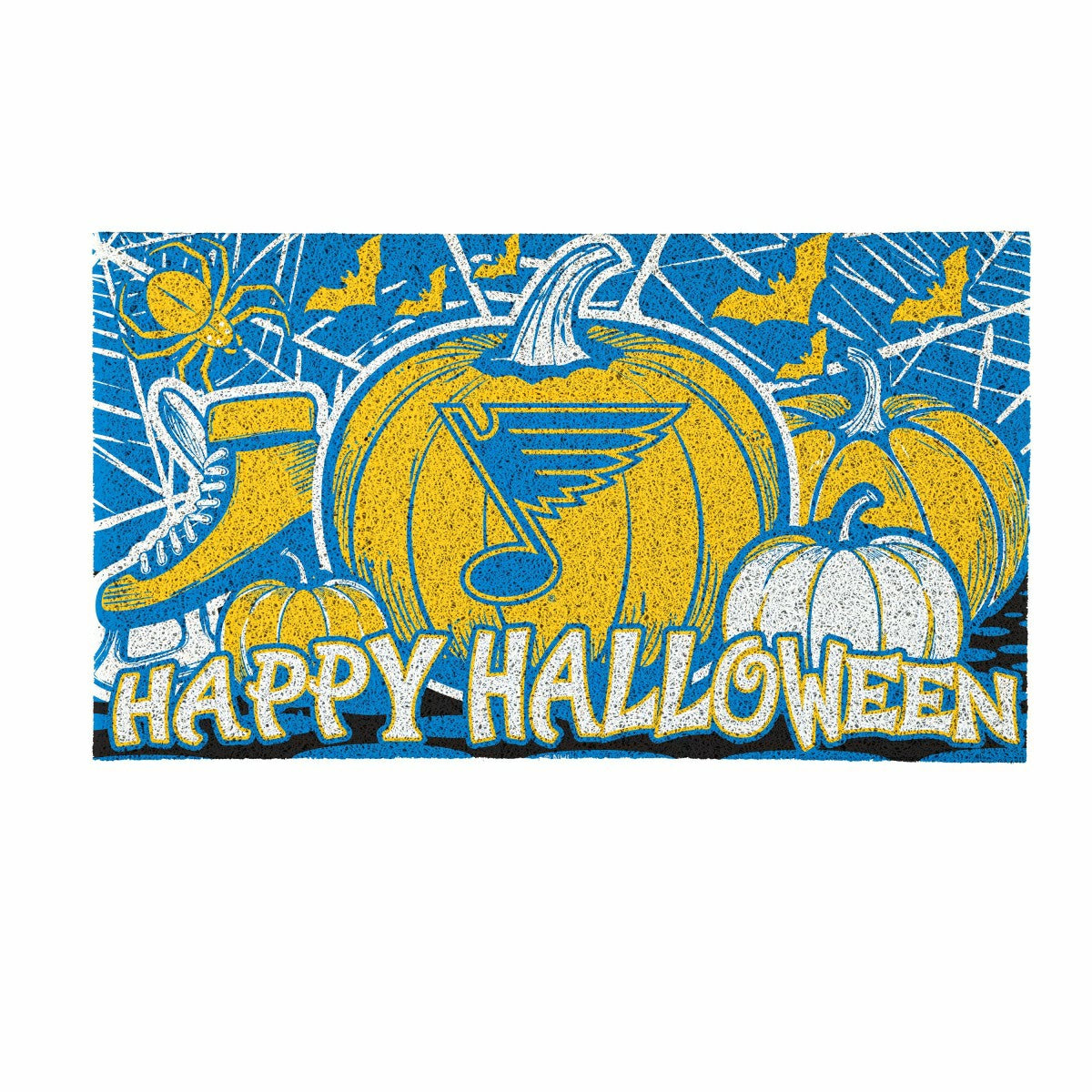 St Louis Blues Halloween PVC Mat, 28"x16" - NHL