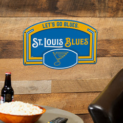 St Louis Blues USA Embossed Steel Wall Sign, 11" x 17" - NHL Home