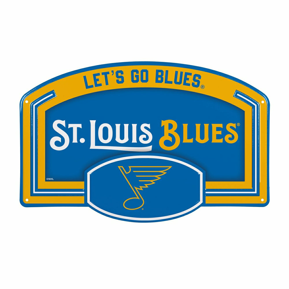 St Louis Blues USA Embossed Steel Wall Sign, 11" x 17" - NHL Home