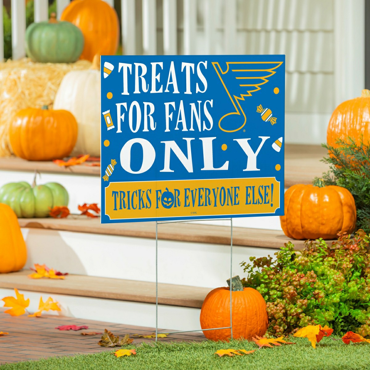 St Louis Blues Yard Sign, Halloween Treats for Fans - NHL Home