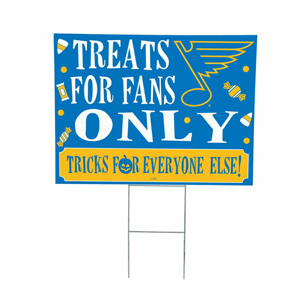 St Louis Blues Yard Sign, Halloween Treats for Fans - NHL Home