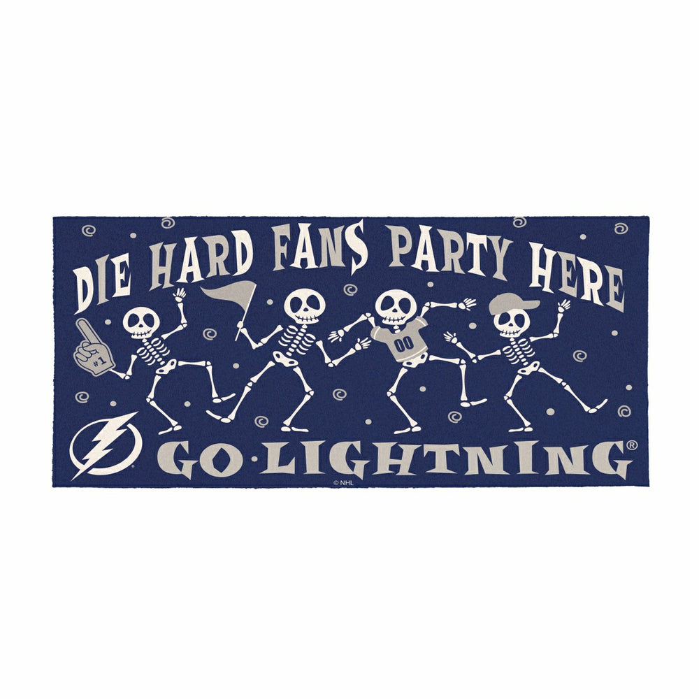 Tampa Bay Lightning Flocked Coir Halloween Sassafras Switch Mat, 22"x1 - NHL