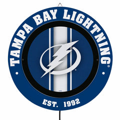 Tampa Bay Lightning, Metal Lite, Round - NHL