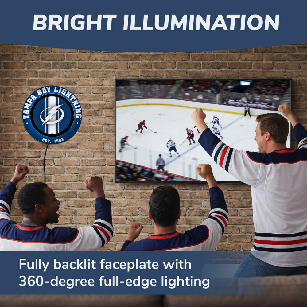 Tampa Bay Lightning, Metal Lite, Round - NHL