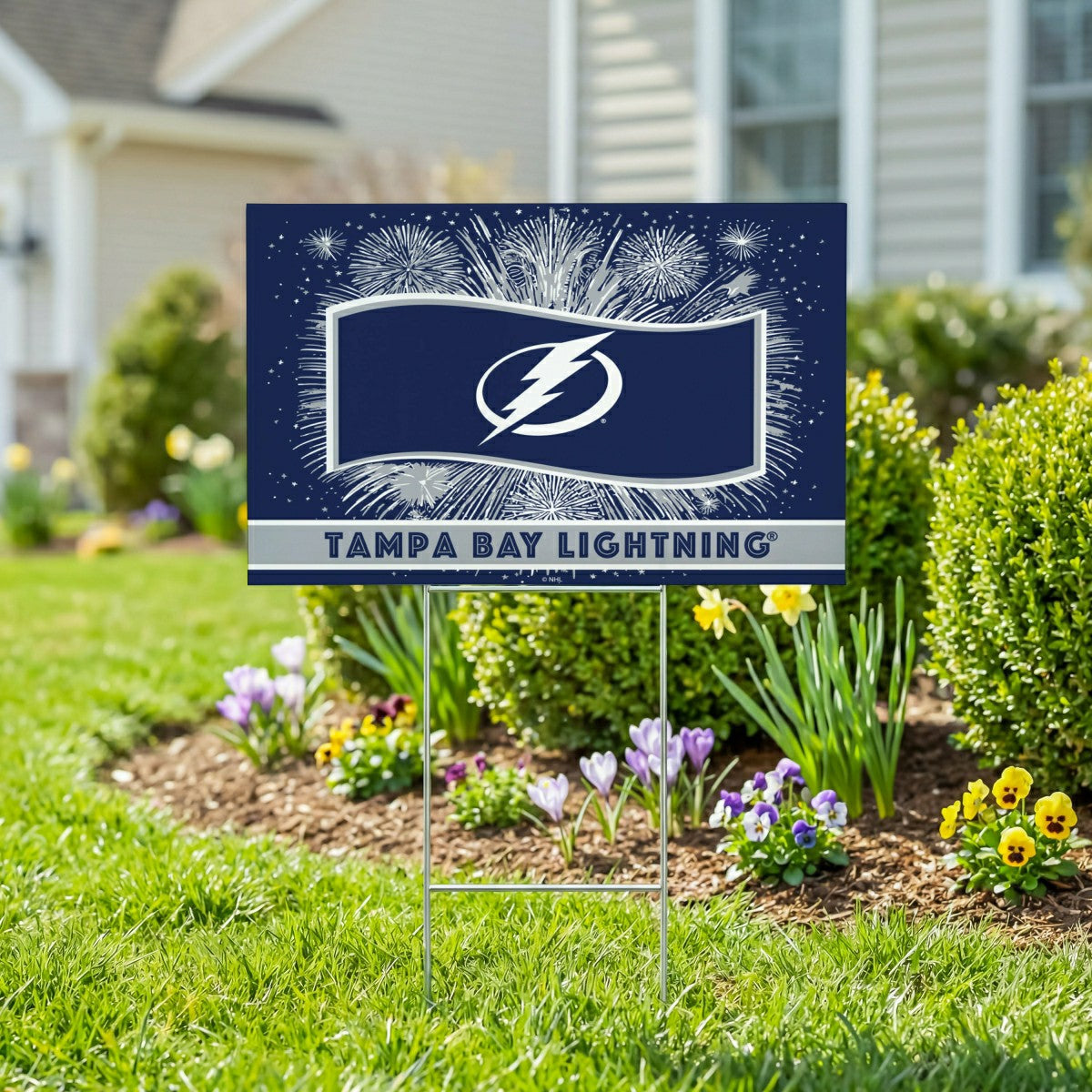 Tampa Bay Lightning Yard Sign, Patriotic - NHL Home