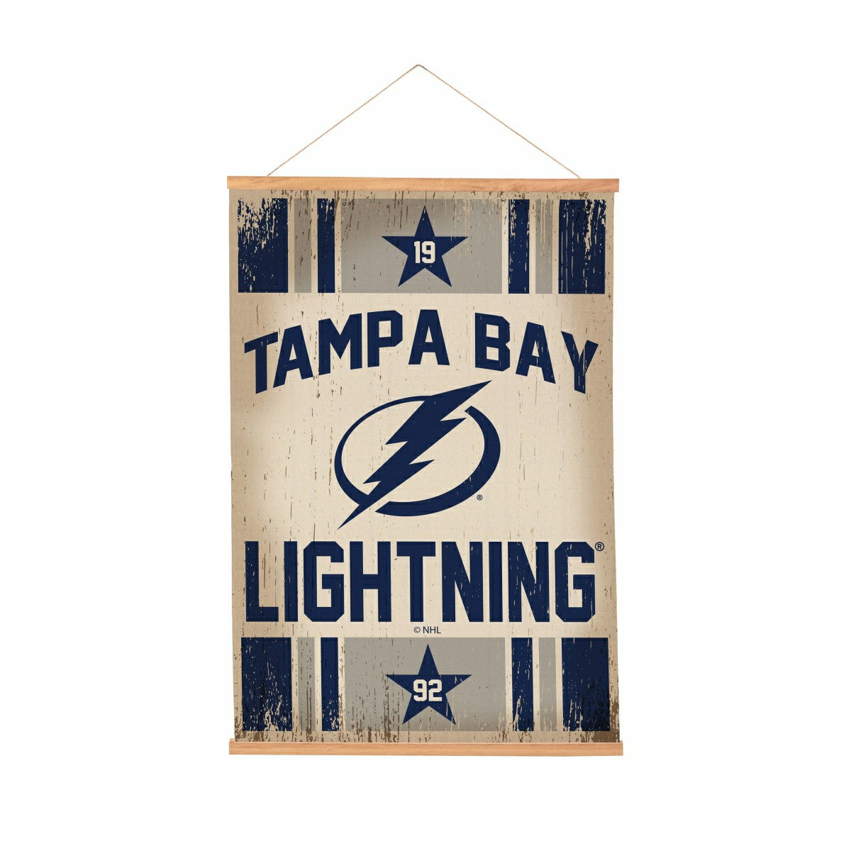 Tampa Bay Lightning, Canvas Wall Tapestry, Medium, 36x24 - NHL Home