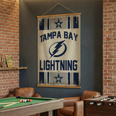 Tampa Bay Lightning, Canvas Wall Tapestry, Large, 54x36 - NHL Home