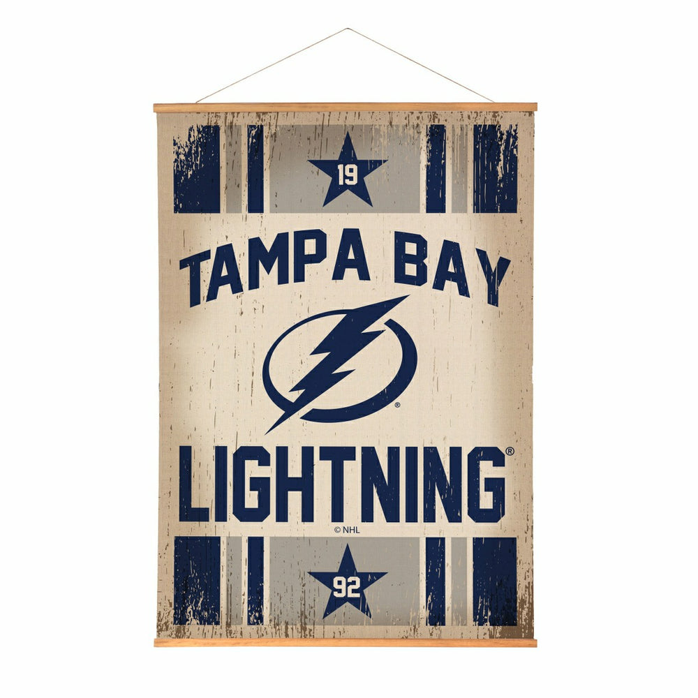 Tampa Bay Lightning, Canvas Wall Tapestry, Large, 54x36 - NHL Home