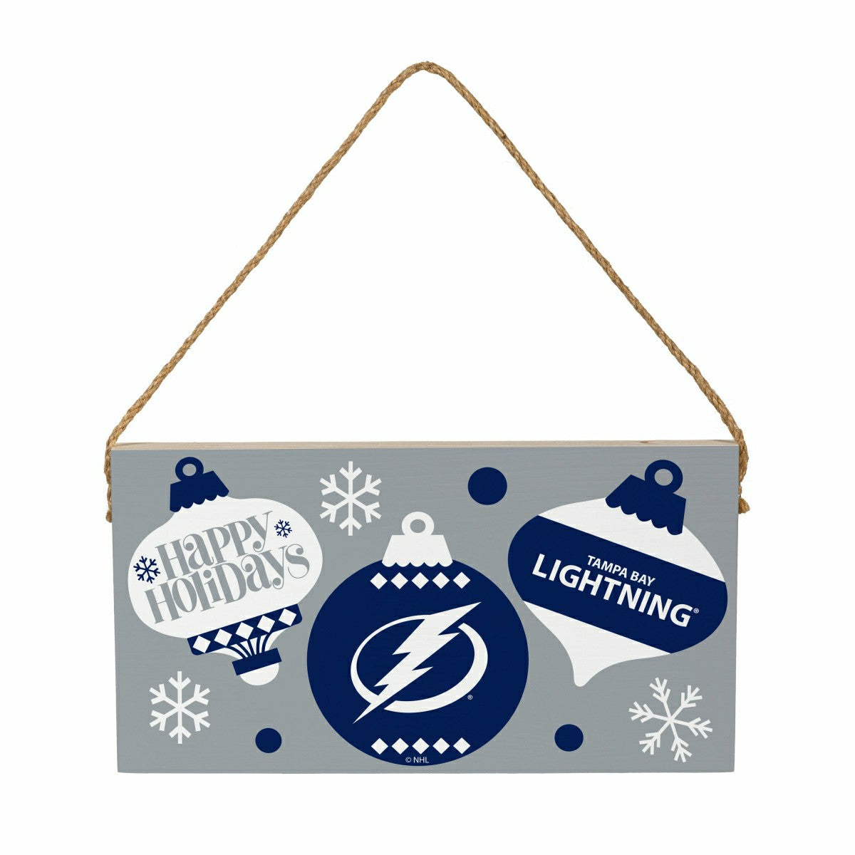Tampa Bay Lightning Holiday Wood Wall Sign, 6x11 - NHL Home