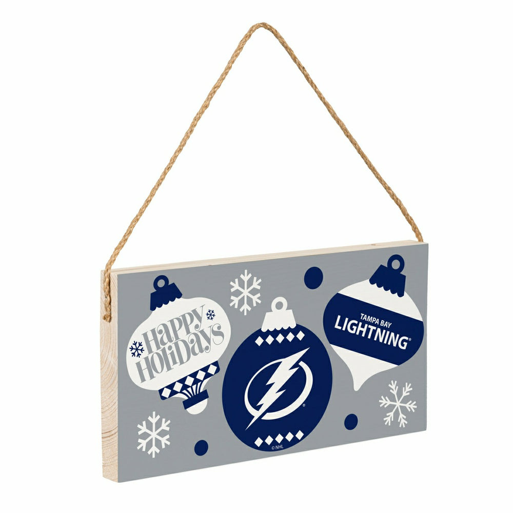 Tampa Bay Lightning Holiday Wood Wall Sign, 6x11 - NHL Home