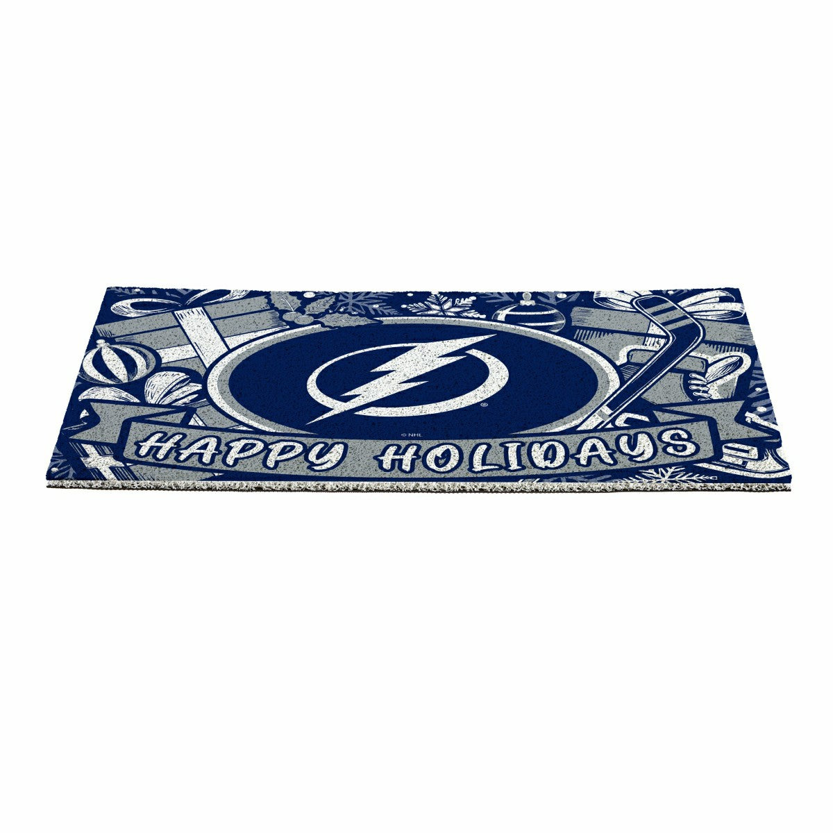 Tampa Bay Lightning Holiday PVC Mat, 28"x16" - NHL