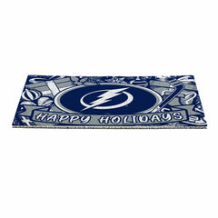Tampa Bay Lightning Holiday PVC Mat, 28"x16" - NHL