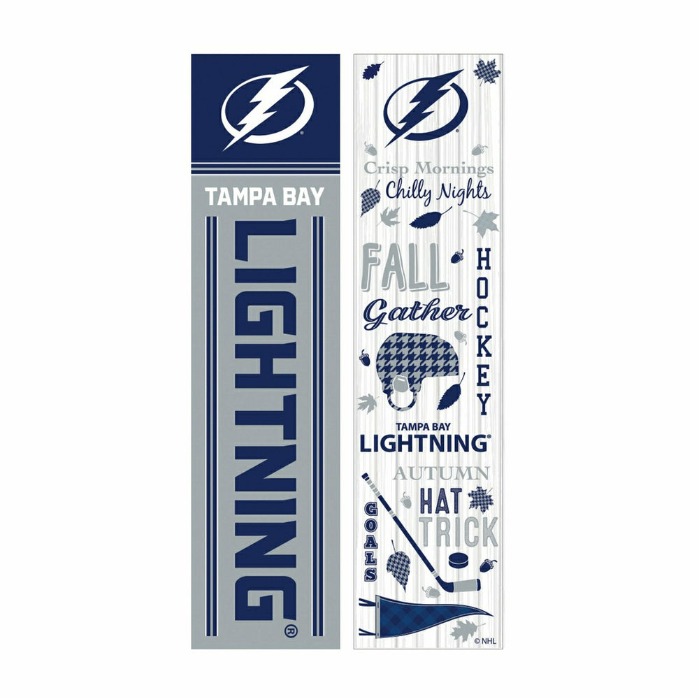 46" Double Sided Leaner, Tampa Bay Lightning, Fall Seasonal - NHL Home