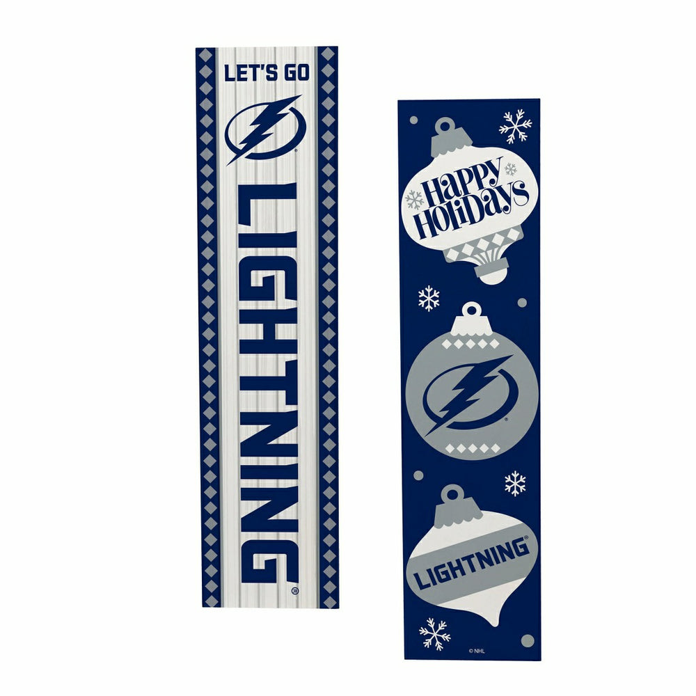 47" Double Sided Leaner, Tampa Bay Lightning, Christmas - NHL Home