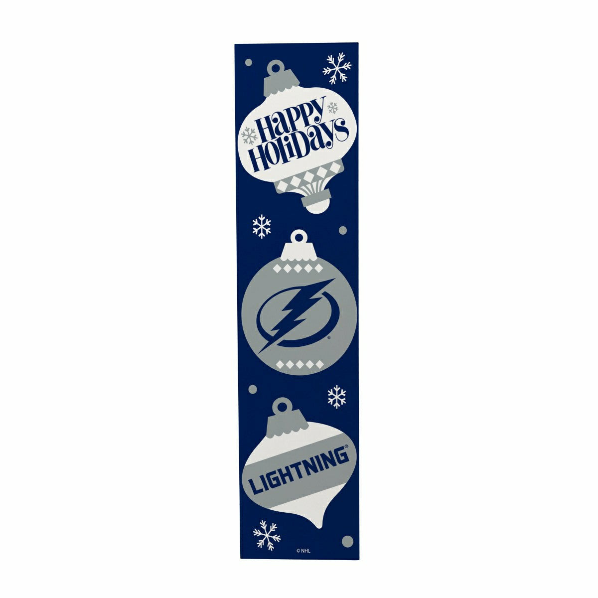 47" Double Sided Leaner, Tampa Bay Lightning, Christmas - NHL Home