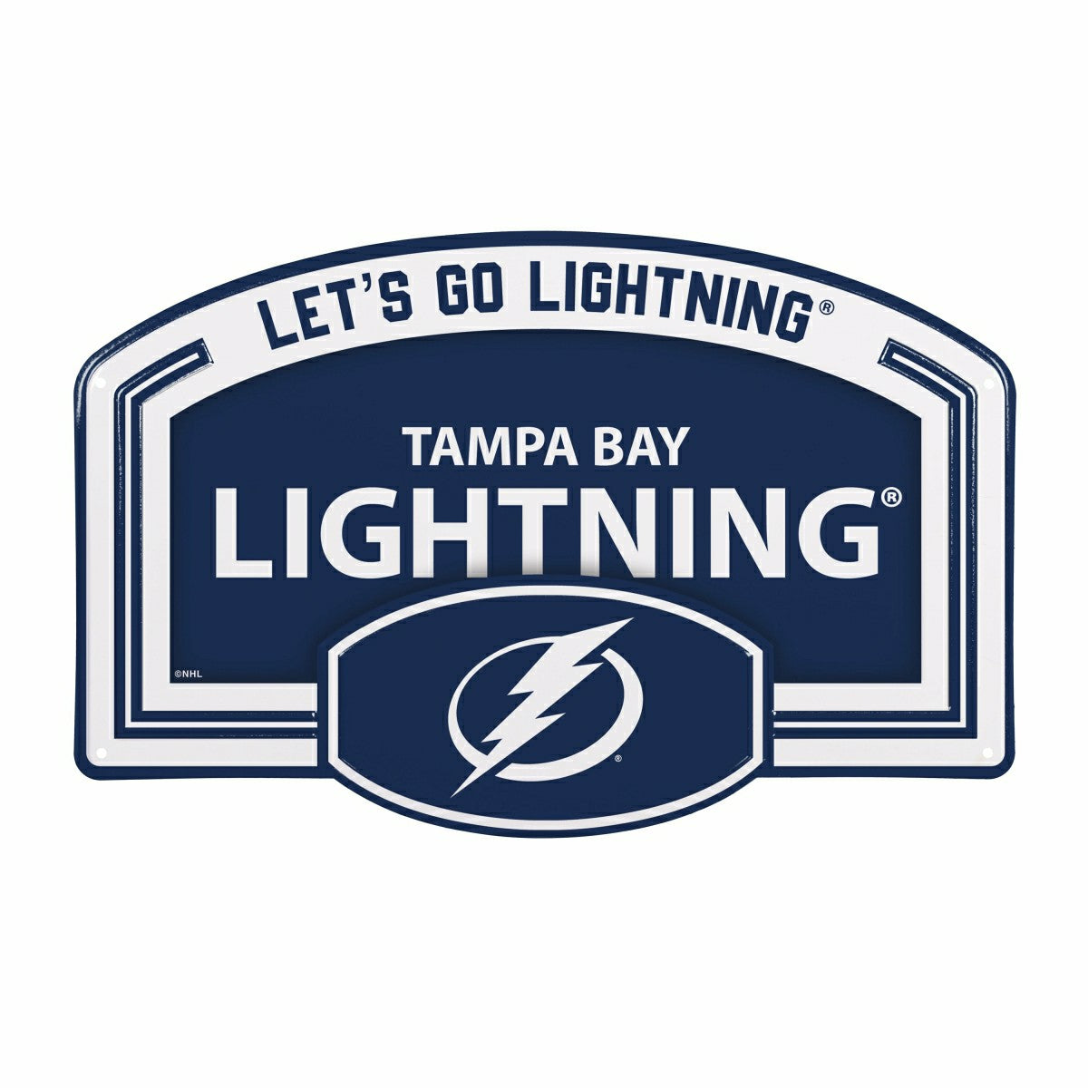 Tampa Bay Lightning USA Embossed Steel Wall Sign, 11" x 17" - NHL Home