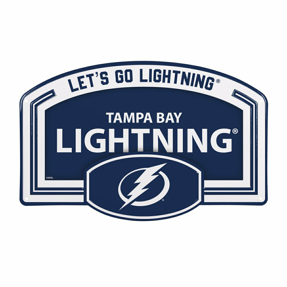 Tampa Bay Lightning USA Embossed Steel Wall Sign, 11" x 17" - NHL Home