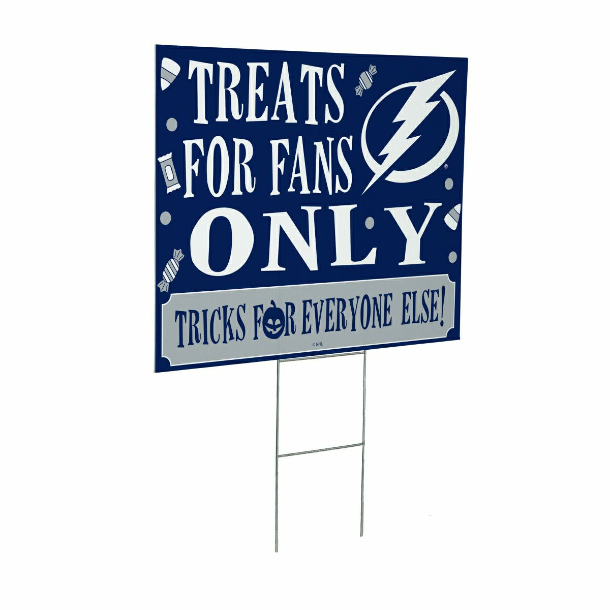 Tampa Bay Lightning Yard Sign, Halloween Treats for Fans - NHL Home