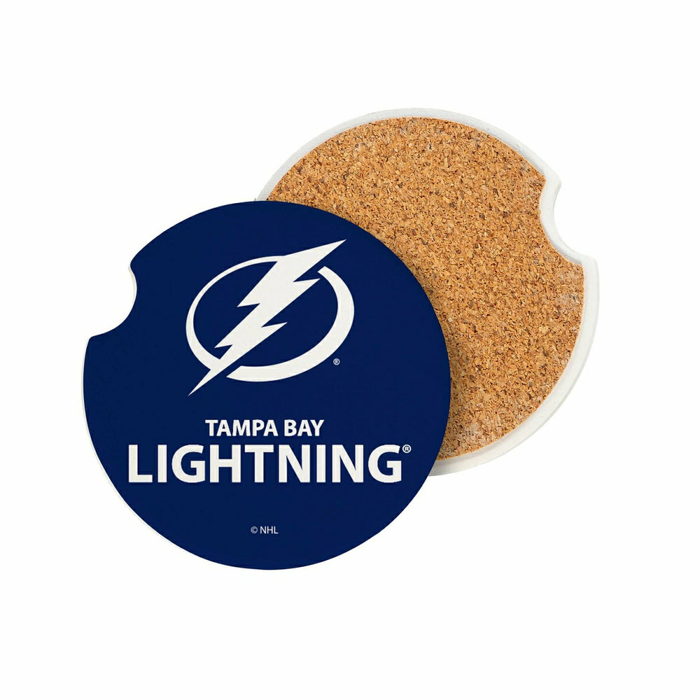 Tampa Bay Lightning Car Coaster Set, 2pc - NHL Home