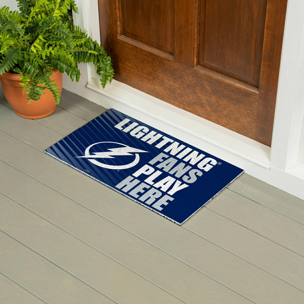 Tampa Bay Lightning Fan Mat, 28"x16" - NHL