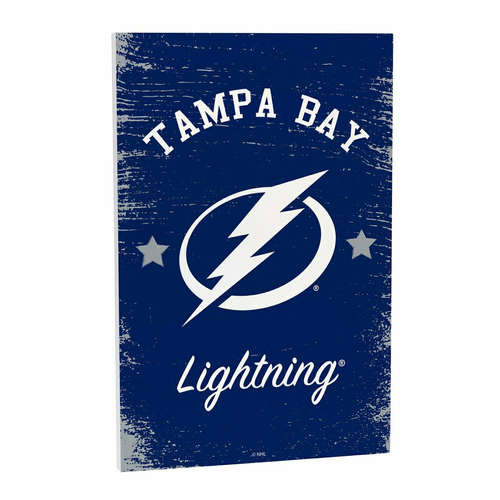 Tampa Bay Lightning Wood Wall Sign, 16x24 - NHL Home