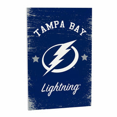 Tampa Bay Lightning Wood Wall Sign, 16x24 - NHL Home
