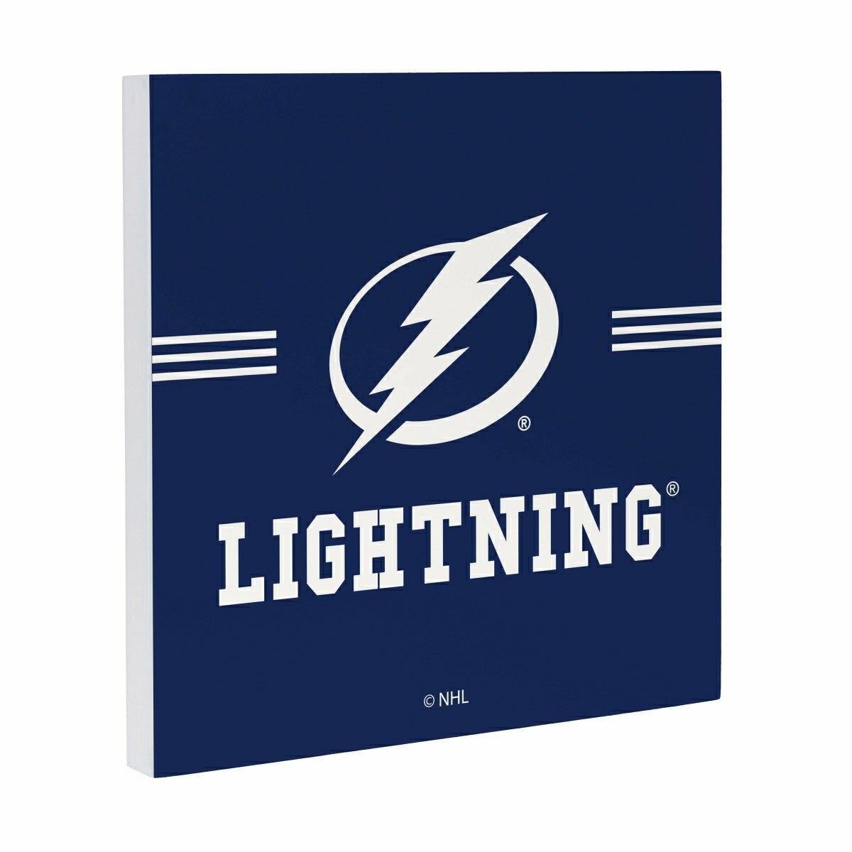 Tampa Bay Lightning Wood Wall Sign, 12x12 - NHL Home