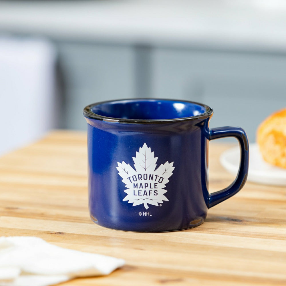 Toronto Maple Leafs Ceramic Camp Cup with Enamel Finish, 14oz - NHL Home
