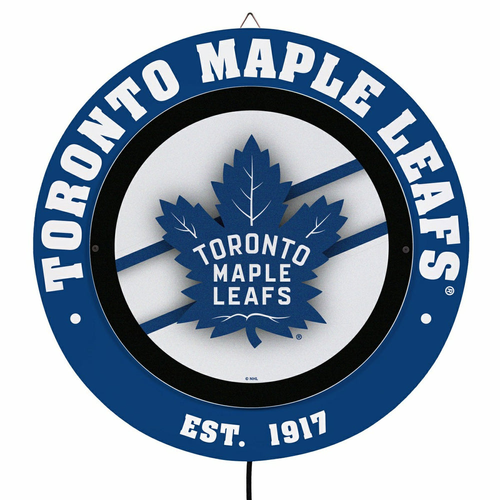 Toronto Maple Leafs, Metal Lite, Round - NHL
