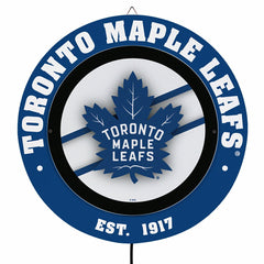 Toronto Maple Leafs, Metal Lite, Round - NHL