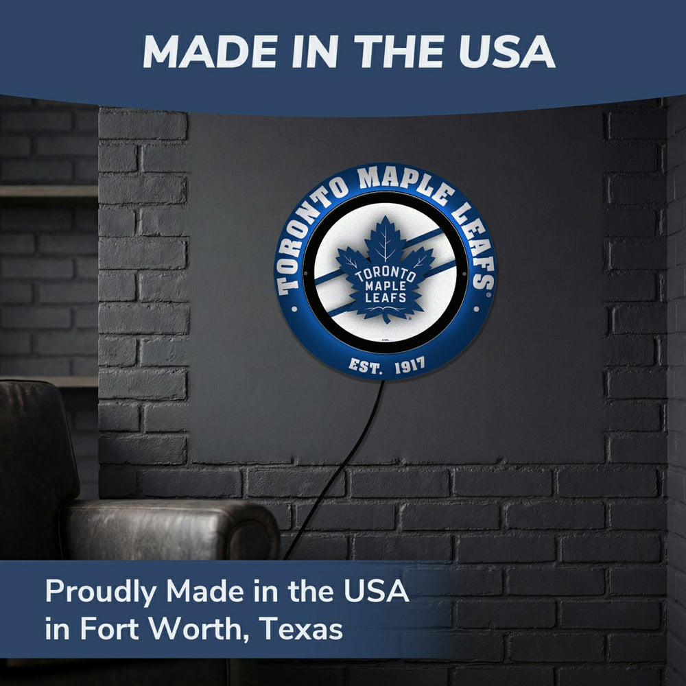 Toronto Maple Leafs, Metal Lite, Round - NHL