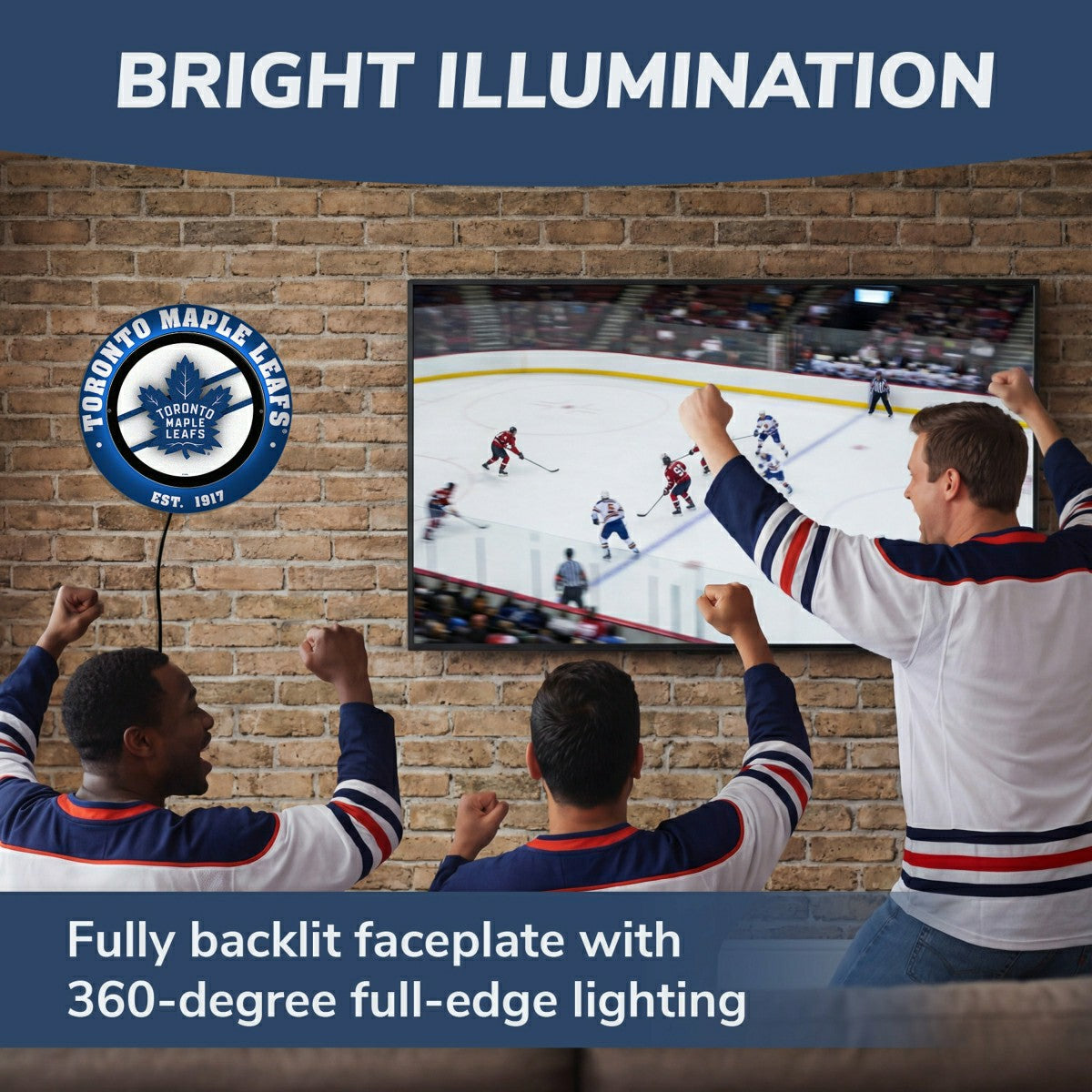 Toronto Maple Leafs, Metal Lite, Round - NHL