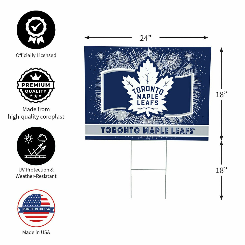 Toronto Maple Leafs Yard Sign, Patriotic - NHL Home