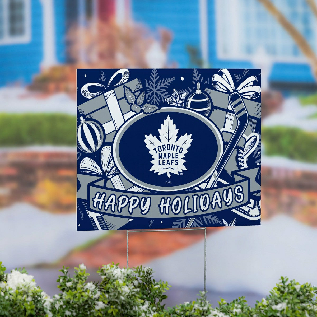 Toronto Maple Leafs Yard Sign, Holiday - NHL Home